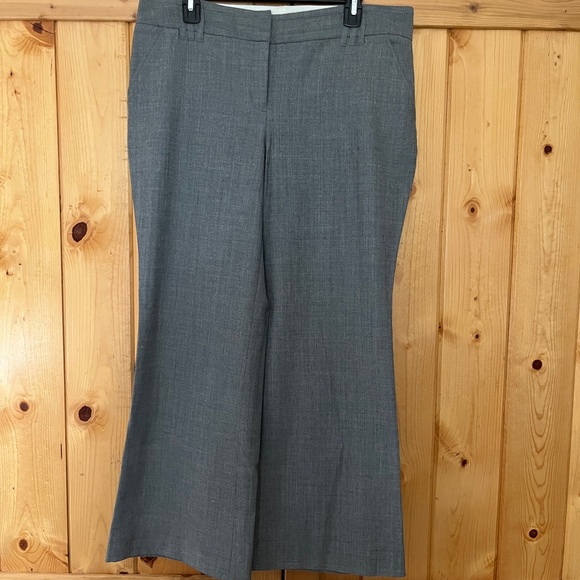 Express Pants - Express Chambray Linen Blend Blue-Gray Wide Leg Trousers Sz 12S